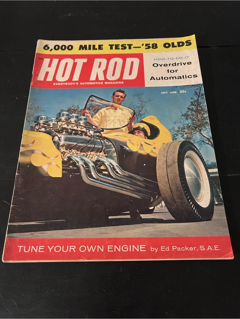 Hot Rod Magazine July 1958 6000 Mile Test 1958 Olds Overdrive Automatics Vtg